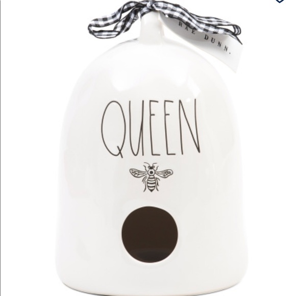Rae Dunn Queen Bee Ceramic Bird House - Picture 1 of 4
